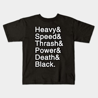 Metal Helvetica Kids T-Shirt